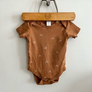 Rust cotton onesie